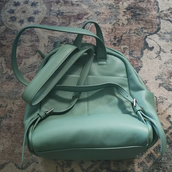 Vera Bradley Teal Quilted Backpack - Picture 2 of 4